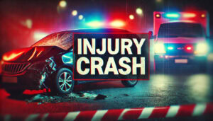 Serious injury crash graphic